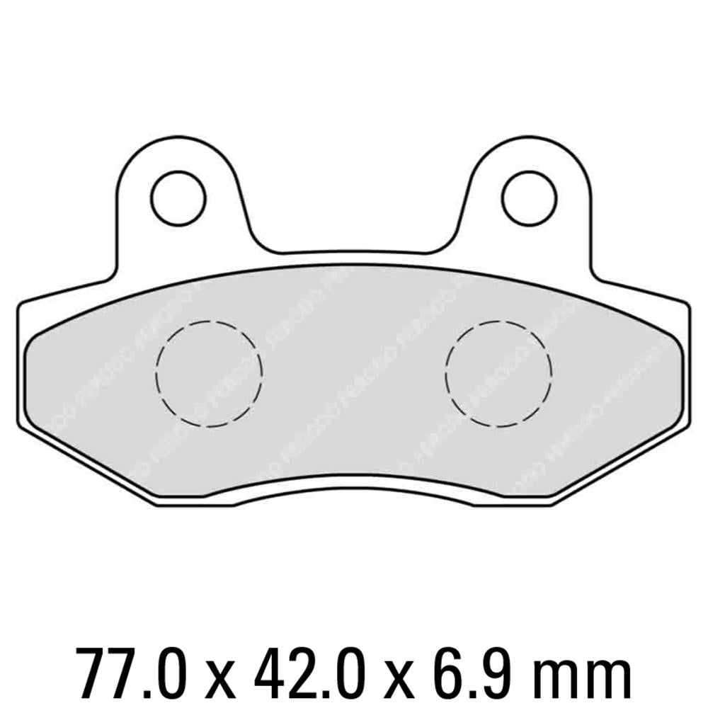 FERODO Disc Pad Set - FDB312 EF ECO Friction Non Sintered Compound