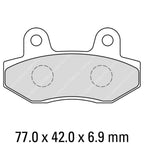 FERODO Disc Pad Set - FDB312 EF ECO Friction Non Sintered Compound