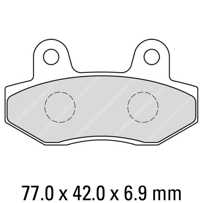 FERODO Disc Pad Set - FDB312 EF ECO Friction Non Sintered Compound Hover Image