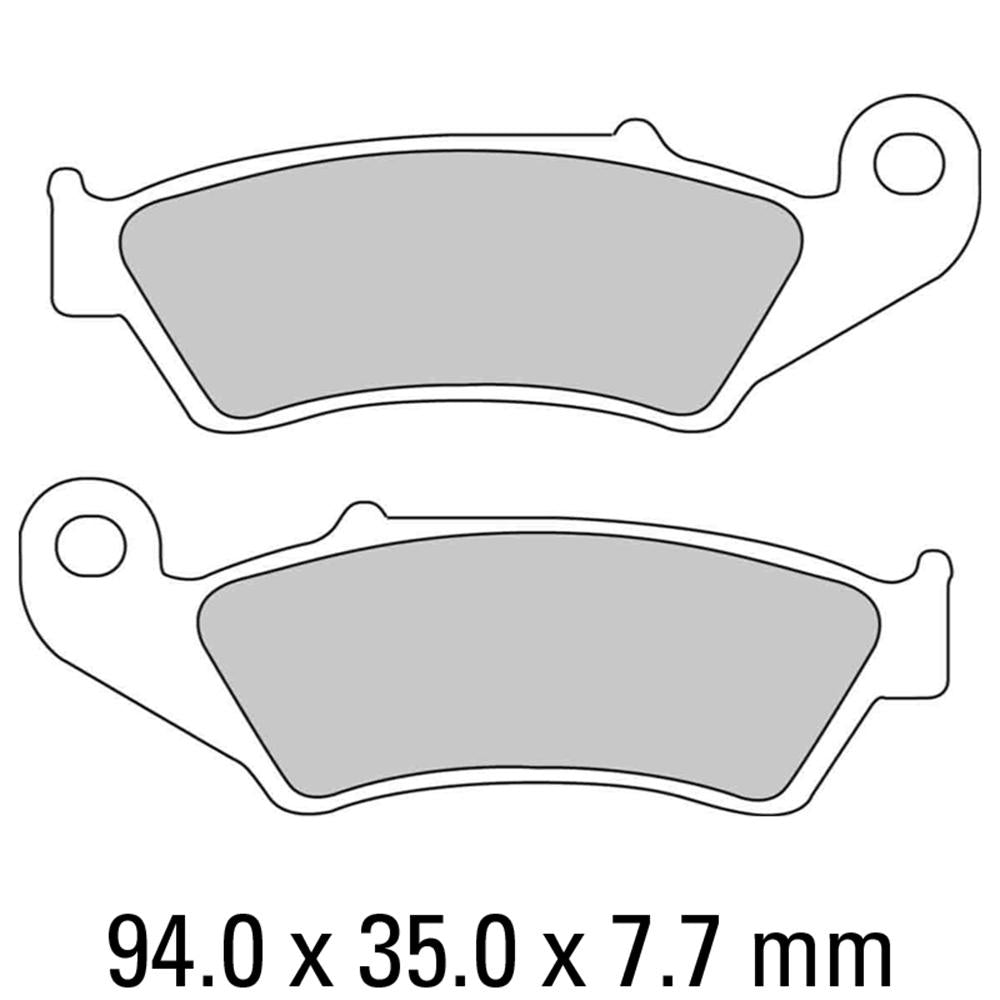 FERODO Disc Pad Set - FDB892 EF ECO Friction Non Sintered Compound