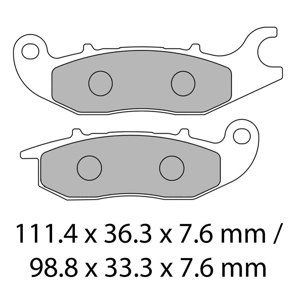 FERODO Disc Pad Set - FDB2169 EF ECO Friction Non Sintered Compound