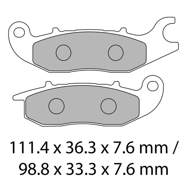 FERODO Disc Pad Set - FDB2169 EF ECO Friction Non Sintered Compound Hover Image