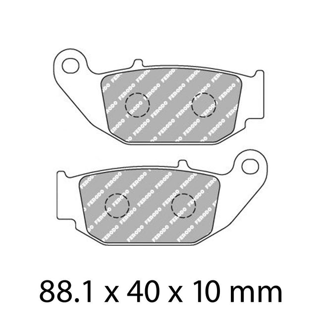 FERODO Disc Pad Set - FDB2275 EF ECO Friction Non Sintered Compound Hover Image