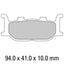 FERODO Disc Pad Set - FDB2003 AG Argento Non Sintered Compound