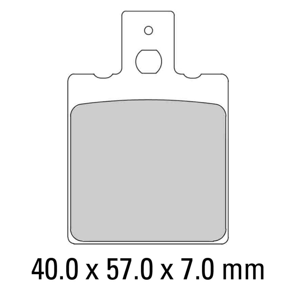FERODO Disc Pad Set - FDB207 P Platinum Non Sintered Compound