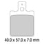 FERODO Disc Pad Set - FDB207 P Platinum Non Sintered Compound