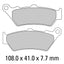 FERODO Disc Pad Set - FDB2006 P Platinum Non Sintered Compound