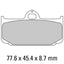 FERODO Disc Pad Set - FDB2008 Carbon Grip Race Compound - Non Sintered