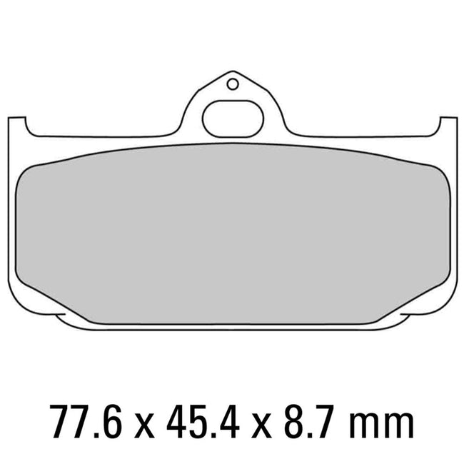 FERODO Disc Pad Set - FDB2008 Carbon Grip Race Compound - Non Sintered Hover Image