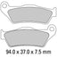 FERODO Disc Pad Set - FDB2018 P Platinum Non Sintered Compound