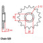 FRONT SPROCKET - STEEL 18T 520P (41-T04-18)