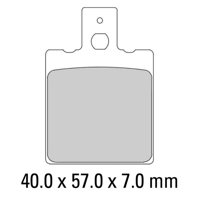 FERODO Disc Pad Set - FDB207 ST Sinter Grip Sintered Compound - Road Hover Image
