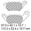FERODO Disc Pad Set - FDB2283 EF ECO Friction Non Sintered Compound