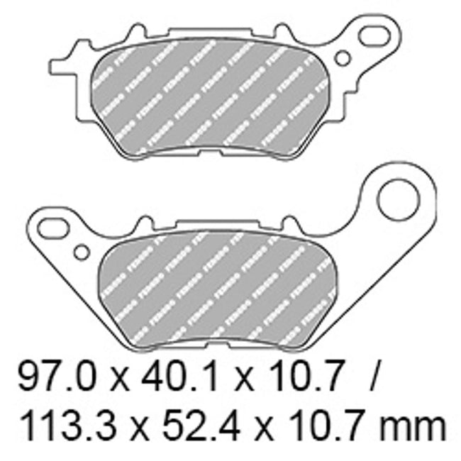 FERODO Disc Pad Set - FDB2283 EF ECO Friction Non Sintered Compound Hover Image