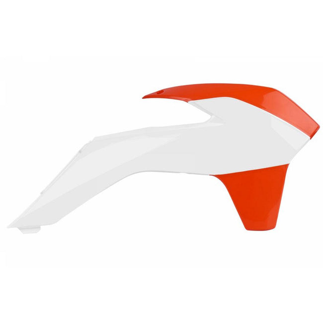 POLISPORT RADIATOR SHROUDS KTM SX/SX-F 13-15 - ORANGE/WHITE Hover Image