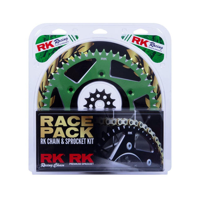 PRO PACK - RK CHAIN & SPROCKET KIT GOLD+GREEN 13/48 KX450F 06-25 Hover Image