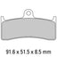 FERODO Race Brake Disc Pad Set - FDB2036 XRAC
