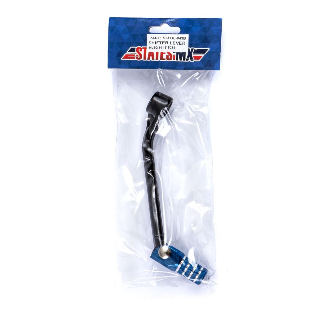 STATES MX FORGED GEAR LEVER - HUSQVARNA - BLUE (70-FGL-043B)
