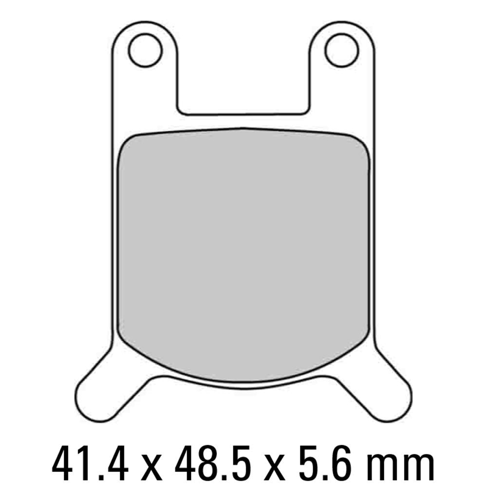 FERODO Disc Pad Set - FDB213 P Platinum Non Sintered Compound