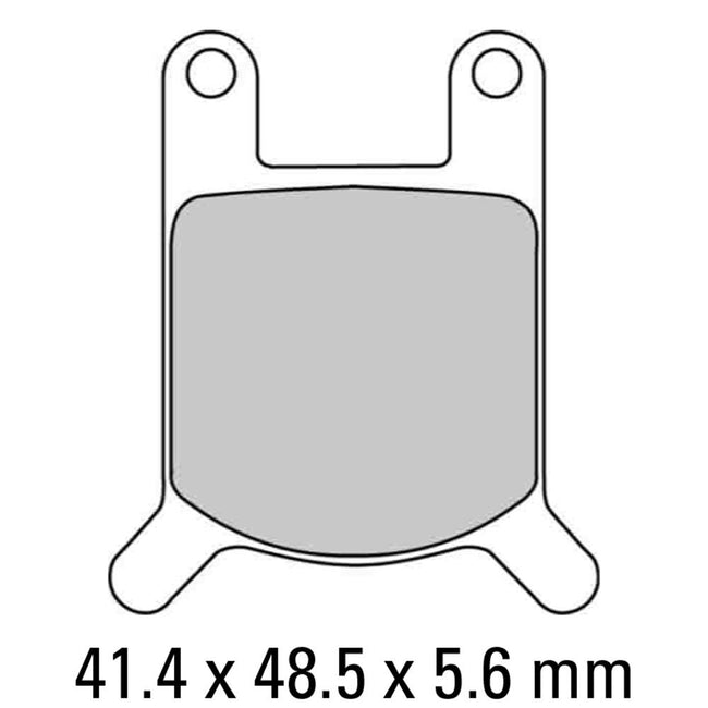 FERODO Disc Pad Set - FDB213 P Platinum Non Sintered Compound Hover Image