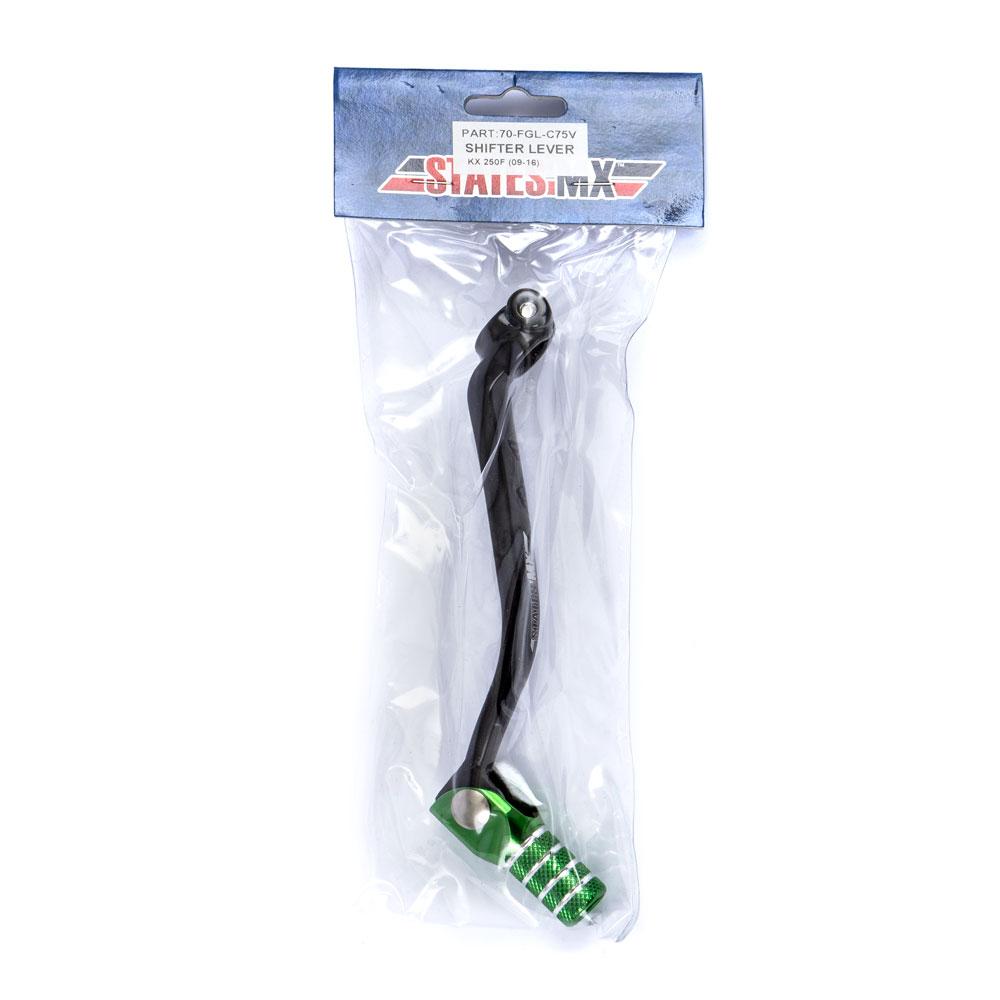 STATES MX FORGED GEAR LEVER - KAWASAKI - GREEN (70-FGL-C75V)