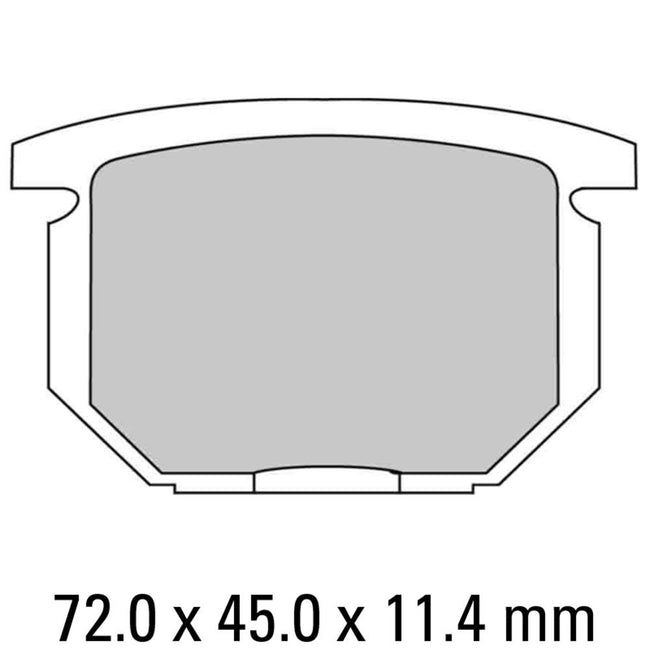 FERODO Disc Pad Set - FDB217 P Platinum Non Sintered Compound Hover Image