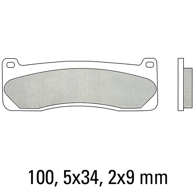 FERODO Disc Pad Set - FDB2043 CP911 Carbon Grip Race Compound - Non Sintered Hover Image