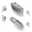 SIDI Spare Part - SIDI #23 Flex Force/Crossfire Toe Caps - Metal - Pair