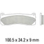 FERODO Disc Pad Set - FDB2043 P Platinum Non Sintered Compound