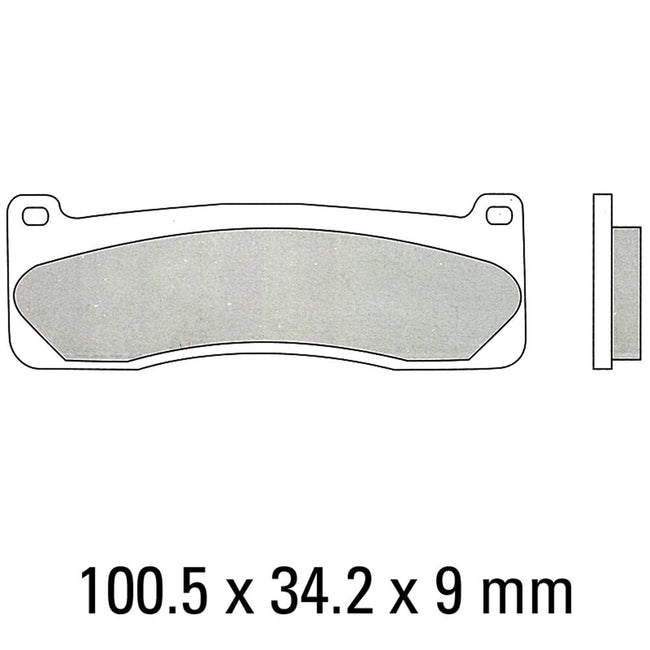 FERODO Disc Pad Set - FDB2043 P Platinum Non Sintered Compound Hover Image