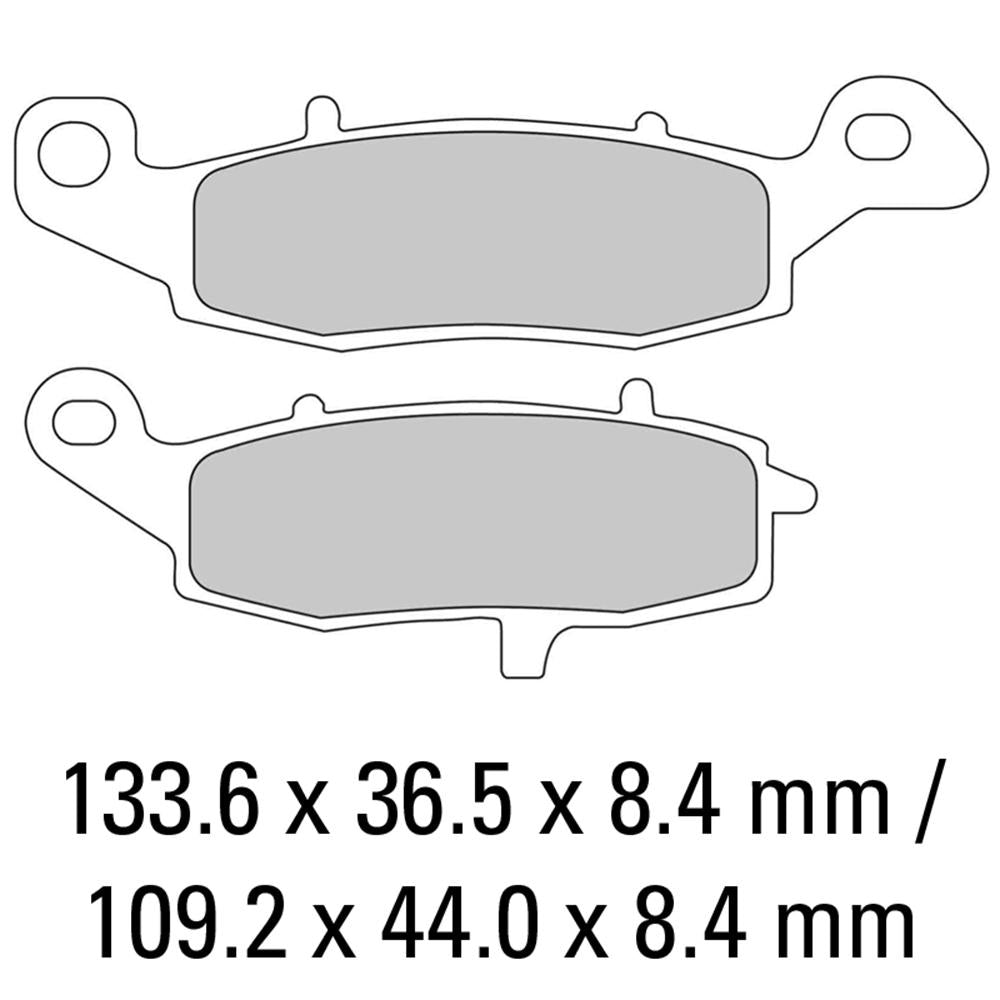FERODO Disc Pad Set - FDB2048 P Platinum Non Sintered Compound