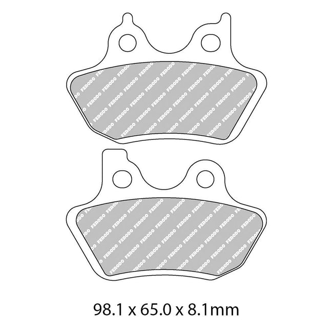 FERODO Disc Pad Set - FDB2097 P Platinum Non Sintered Compound Hover Image