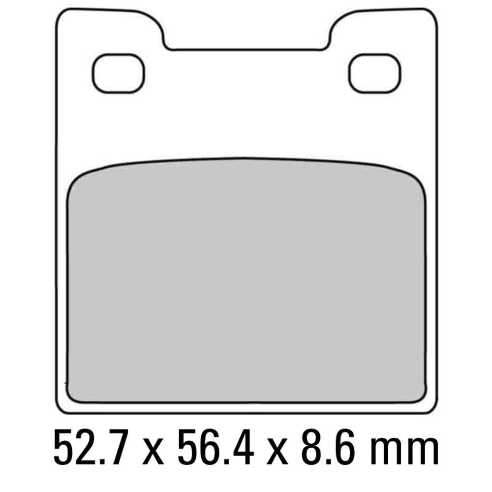 FERODO Disc Pad Set - FDB2058 P Platinum Non Sintered Compound