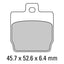 FERODO Disc Pad Set - FDB2062 AG Argento Non Sintered Compound