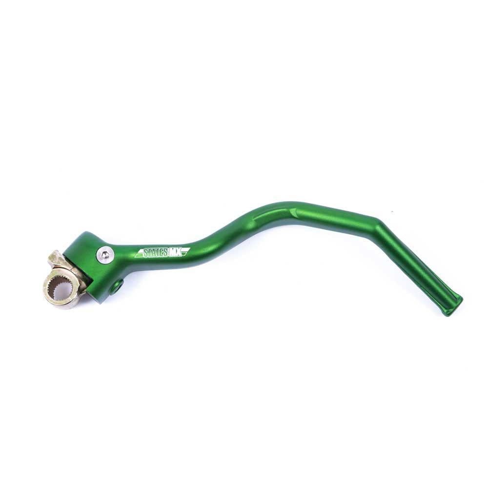 STATES MX ALLOY KICKSTART LEVER - KAWASAKI - GREEN (70-HKS-108V)