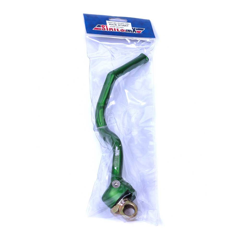 STATES MX ALLOY KICKSTART LEVER - KAWASAKI - GREEN (70-HKS-108V)