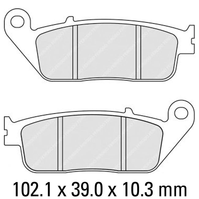 FERODO Disc Pad Set - FDB2225 EF ECO Friction Non Sintered Compound Hover Image
