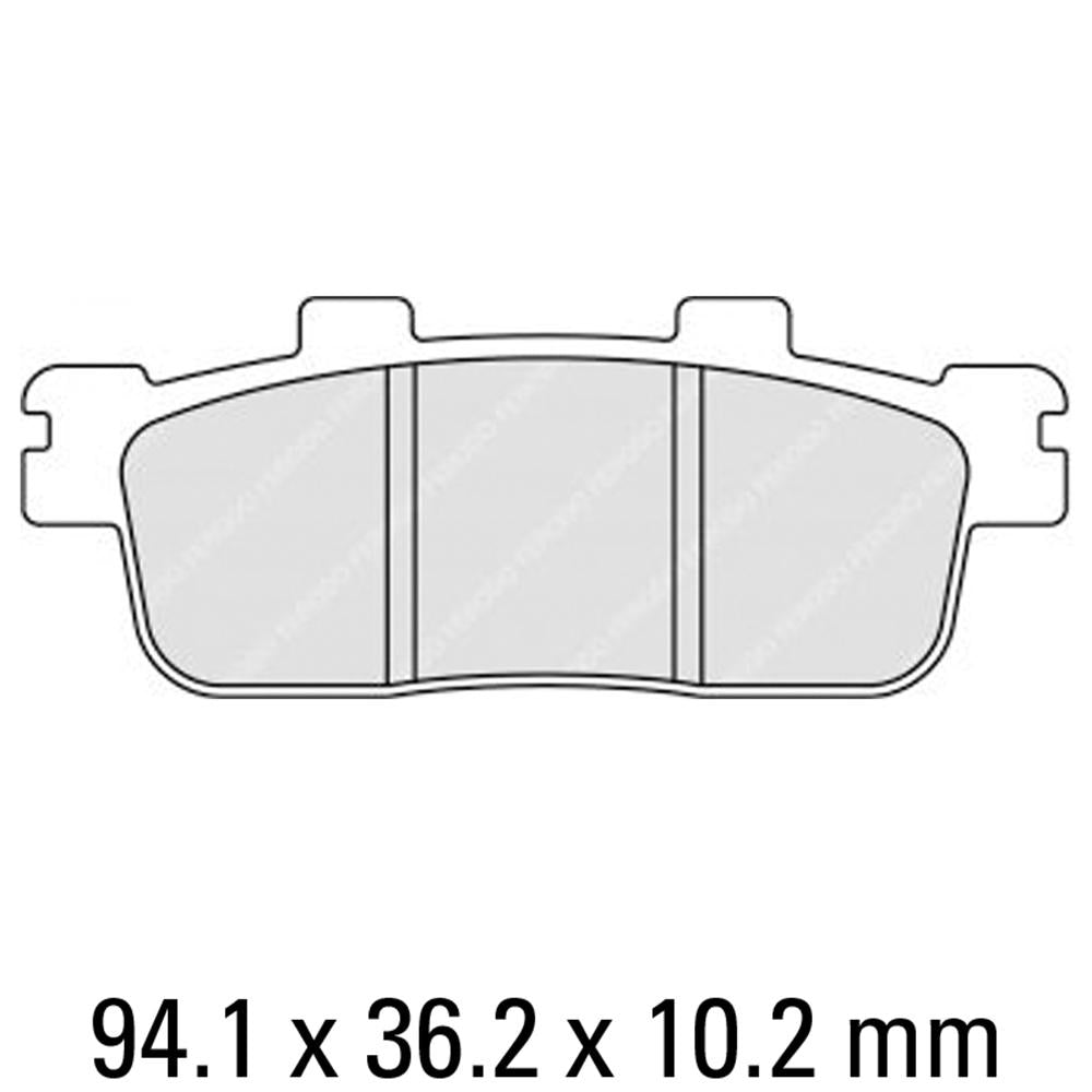 FERODO Disc Pad Set - FDB2226 EF ECO Friction Non Sintered Compound