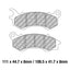 FERODO Disc Pad Set - FDB2256 EF ECO Friction Non Sintered Compound