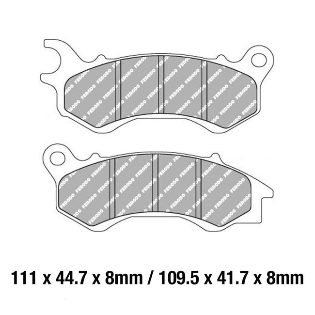 FERODO Disc Pad Set - FDB2256 EF ECO Friction Non Sintered Compound Hover Image