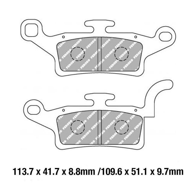 FERODO Disc Pad Set - FDB2264 EF ECO Friction Non Sintered Compound Hover Image