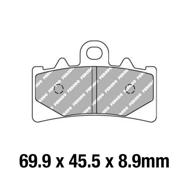 FERODO Disc Pad Set - FDB2266 EF ECO Friction Non Sintered Compound Hover Image