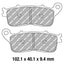 FERODO Disc Pad Set - FDB2281 ST Sinter Grip Sintered Compound - Road