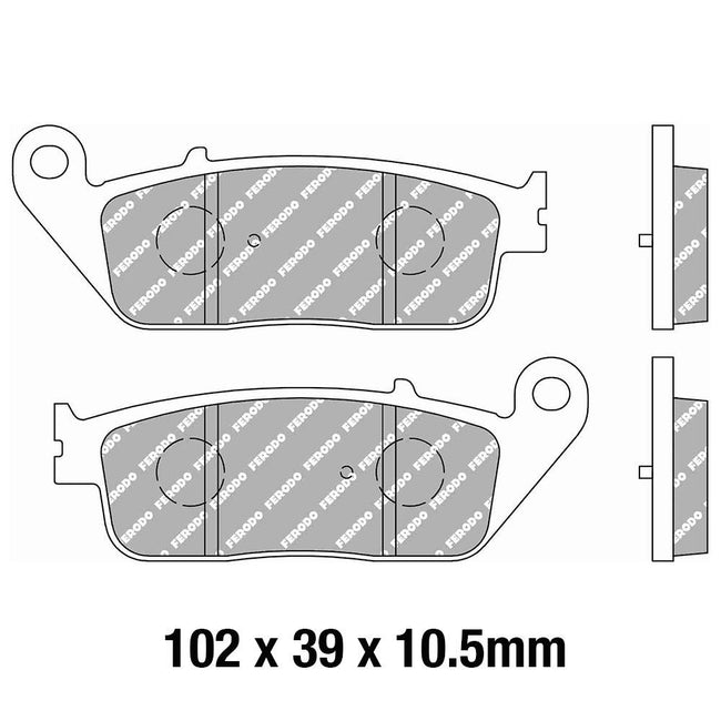 FERODO Disc Pad Set - FDB2288 EF ECO Friction Non Sintered Compound Hover Image