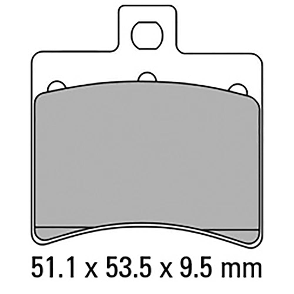 FERODO Disc Pad Set - FDB2090 EF ECO Friction Non Sintered Compound