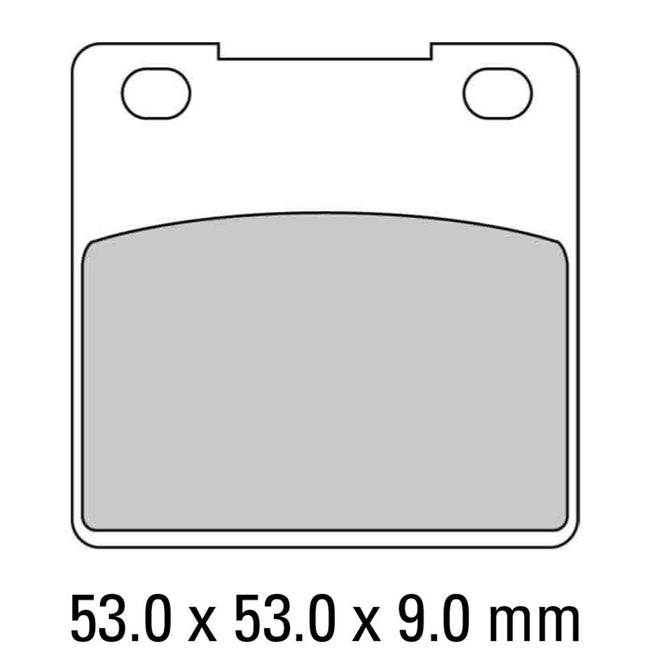 FERODO Disc Pad Set - FDB338 EF ECO Friction Non Sintered Compound Hover Image
