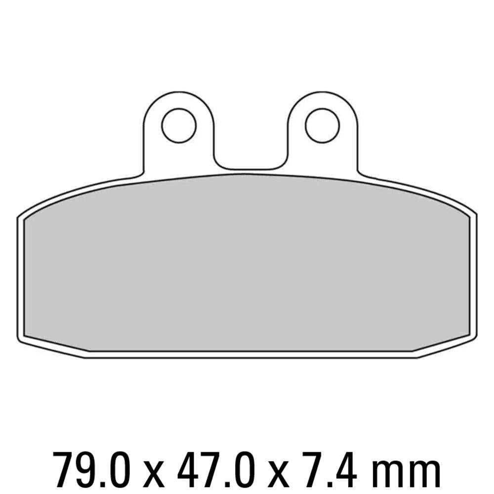 FERODO Disc Pad Set - FDB438 EF ECO Friction Non Sintered Compound