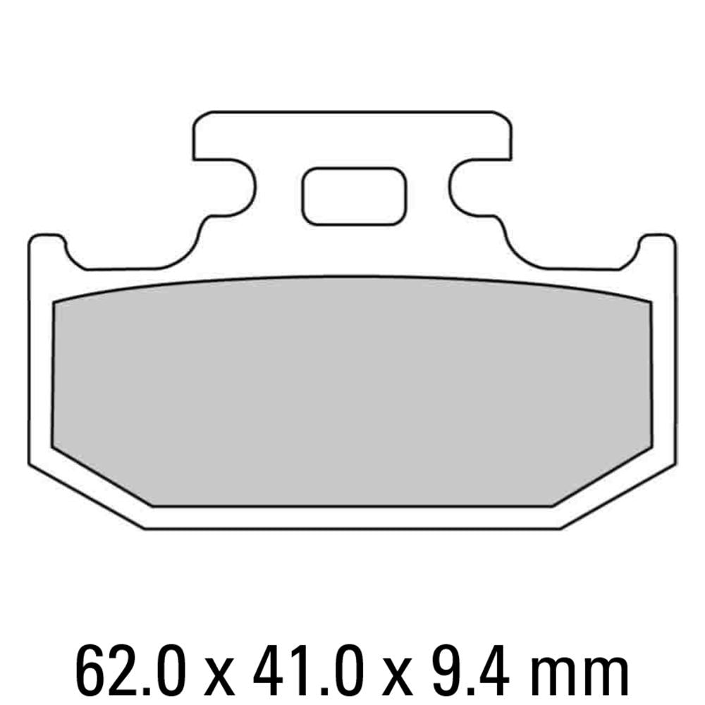 FERODO Disc Pad Set - FDB659 EF ECO Friction Non Sintered Compound