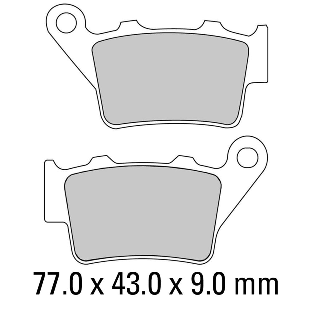 FERODO Disc Pad Set - FDB2005 EF ECO Friction Non Sintered Compound