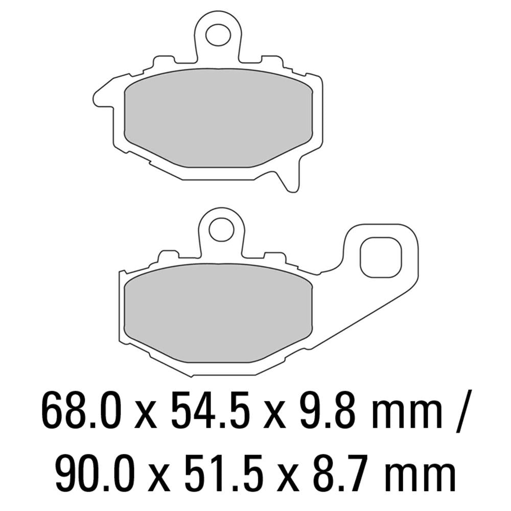 FERODO Disc Pad Set - FDB2012 EF ECO Friction Non Sintered Compound
